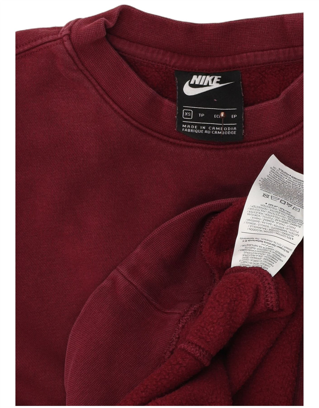NIKE Muška majica s kratkim rukavima XS Bordo pamuk
