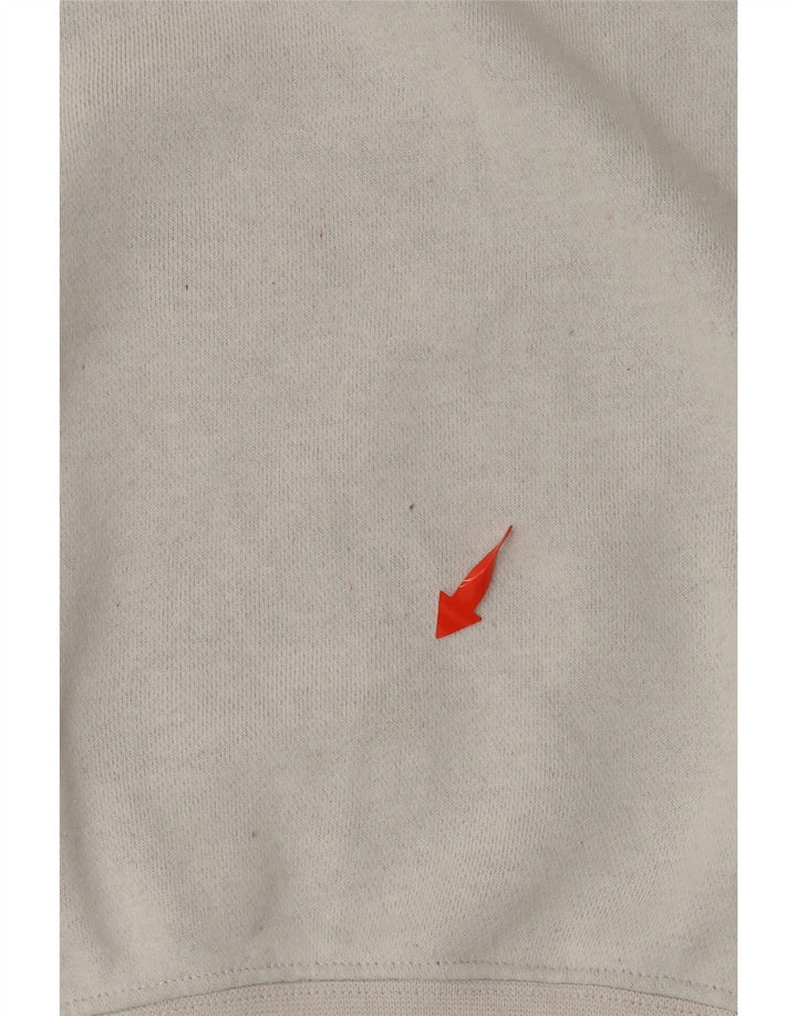 NIKE Ženska skraćena prekomjerna majica s kratkim rukavima UK 14 srednje sivi pamuk