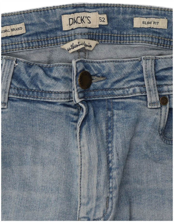 DACK'S Mens Slim Jeans IT 52 XL W36 L32 Blue