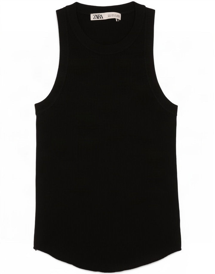 Zara ženski prsluk UK 8 Small Black