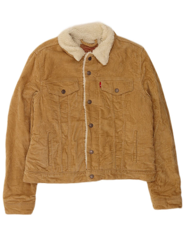 Levi's ženska jakna od samta Sherpa UK 16 Large Beige Cotton