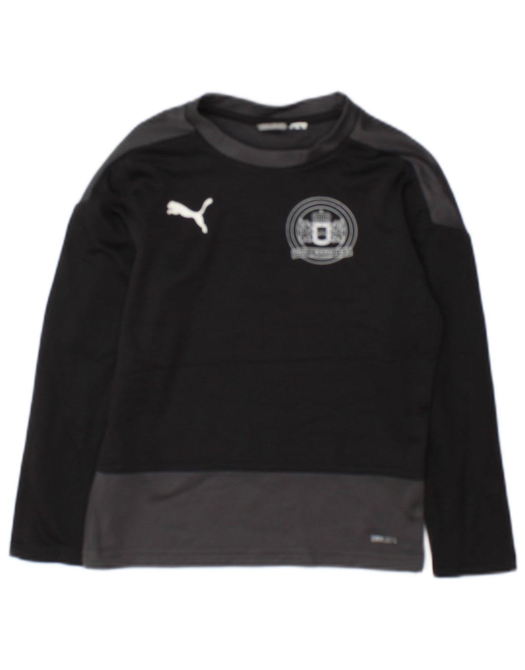 Puma Boys grafička majica dugih rukava 7-8 godina crne boje