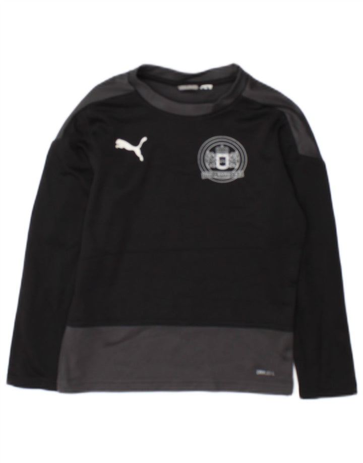 Puma Boys grafička majica dugih rukava 7-8 godina crne boje