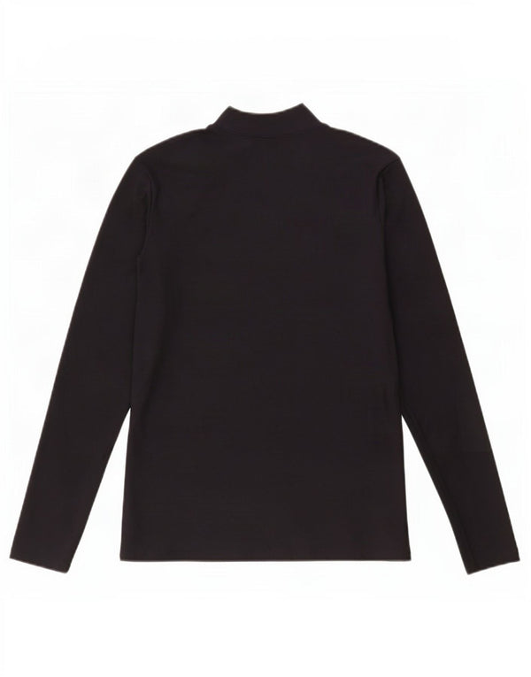 Under Armour Womens Top Long Sleeve UK 14 Large Black Nylon