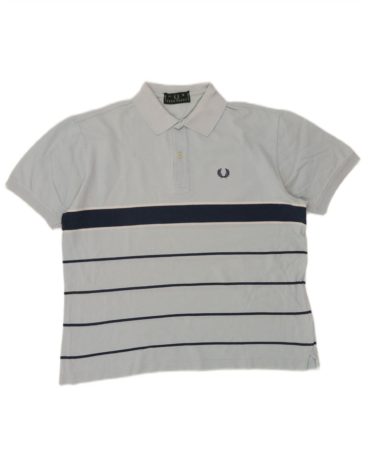 Fred Perry muška polo majica srednje plave pamučne pruge