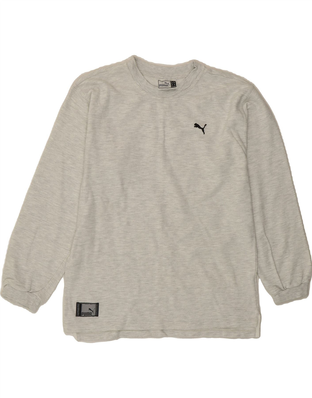 PUMA Boys Sweatshirt Jumper 15-16 Years Grey Cotton Vintage Puma and Second-Hand Puma from Messina Hembry 