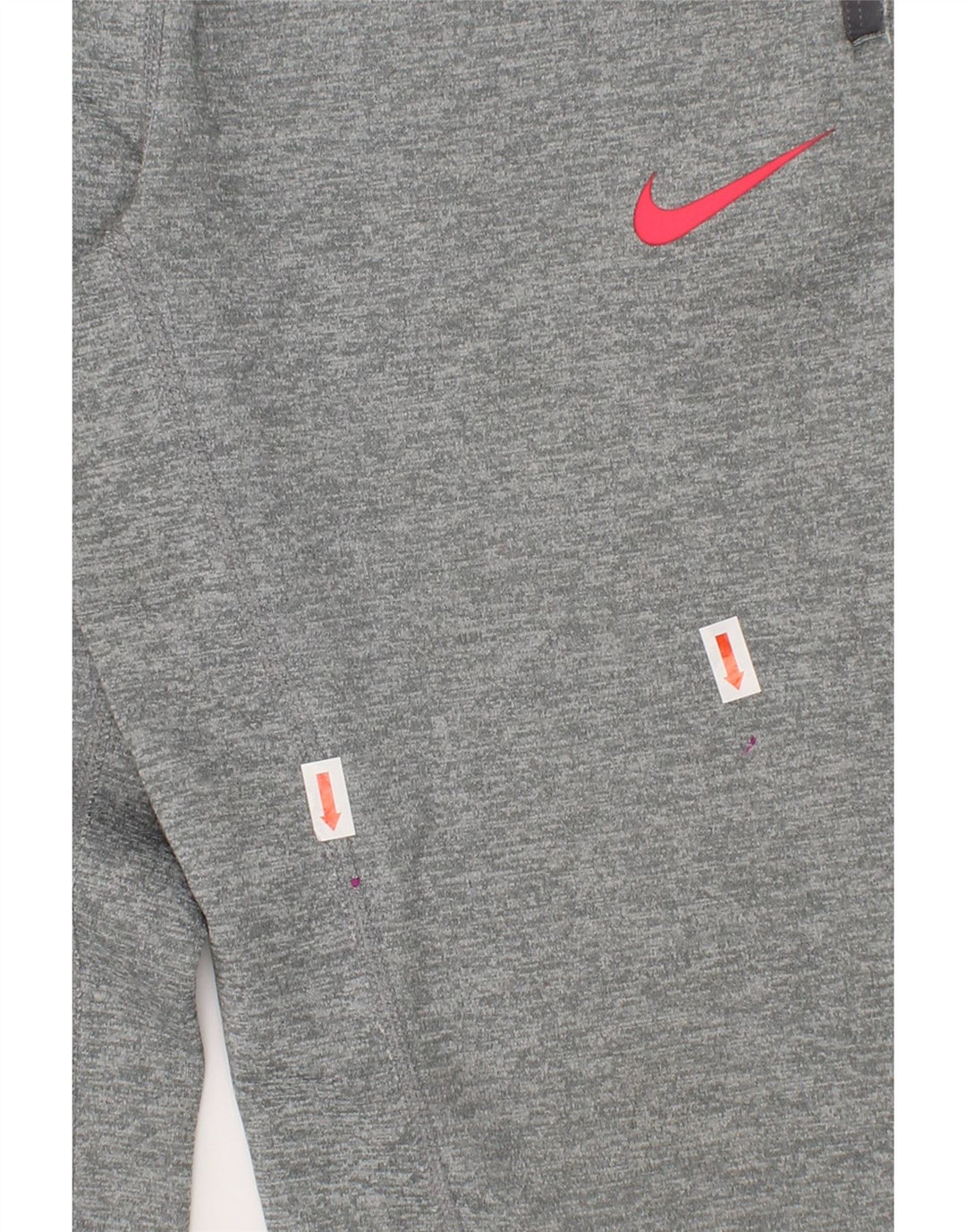 NIKE Girls Dri Fit Tracksuit Trousers 8-9 Years Small Grey Polyester Vintage Nike and Second-Hand Nike from Messina Hembry 