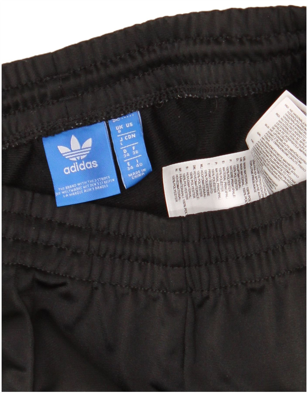 ADIDAS Ženske trenirke Hlače UK 8 Male crne poliesterske