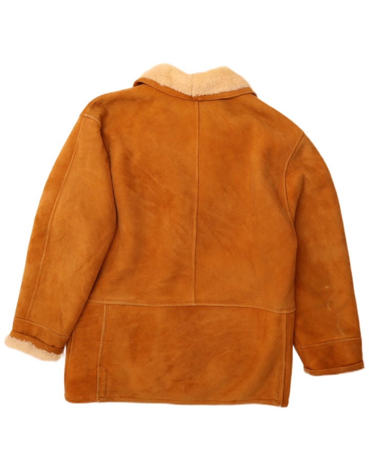 Vintage muška jakna od šikara IT 52 XL smeđa koža