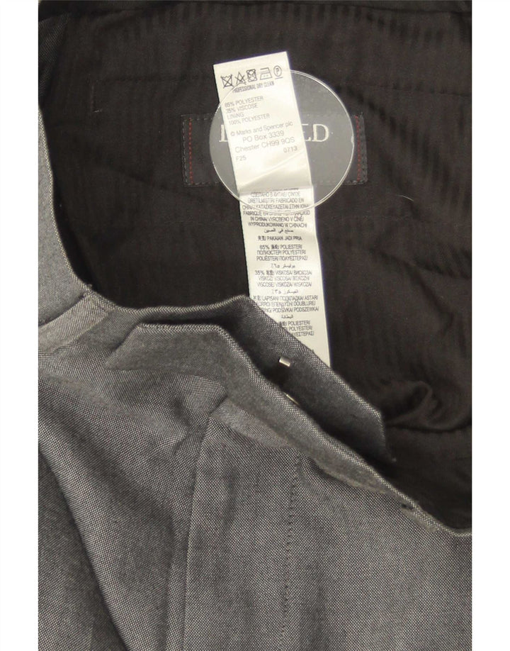 Marks & Spencer muške hlače ravnog odijela W30 L31 sivi poliester