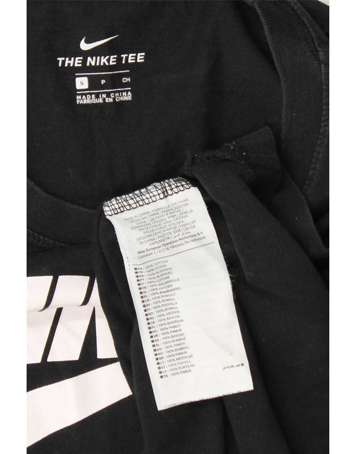 Nike Ženska majica dugih rukava s grafikom UK 10 Mala crna pamuk