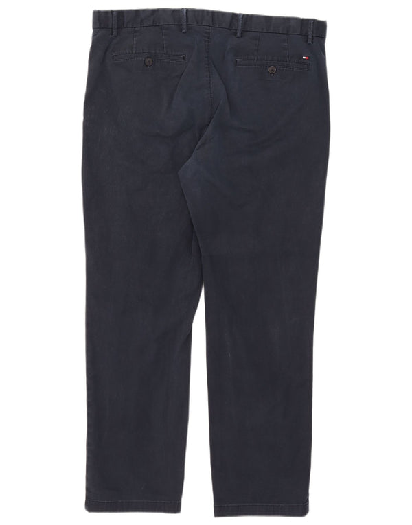 Tommy Hilfiger muške ravne chino hlače W38 L26 tamnoplavi pamuk