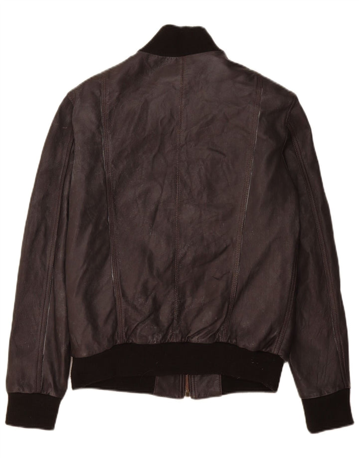 Vintage muška bomber kožna jakna UK 36 Mala smeđa koža