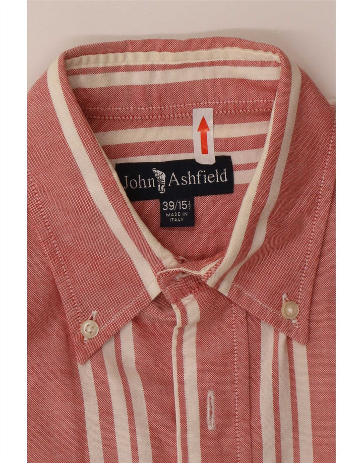 John Ashfield muška košulja veličina 39 15 1/2 srednje crvene pruge