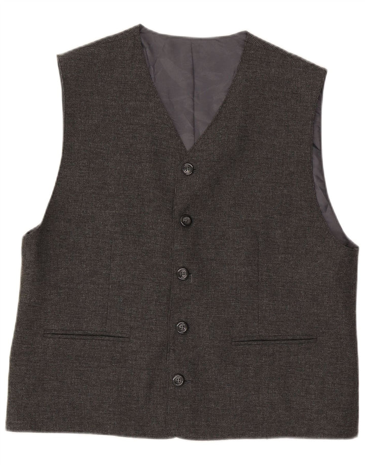 Vintage muški prsluk 2XL siva vuna