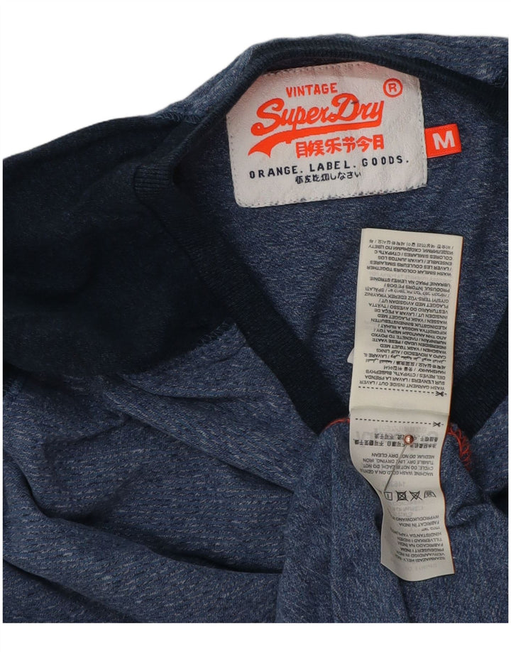 Superdry muška majica dugih rukava, pamuk srednje plave boje