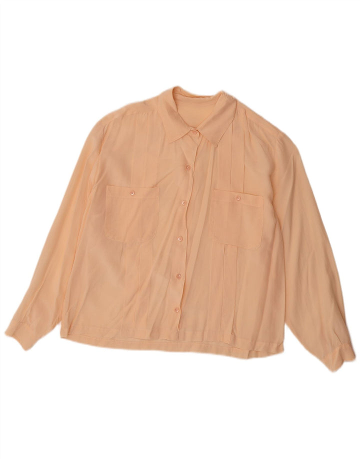 Vintage ženska košulja bluza UK 14 velika ružičasta