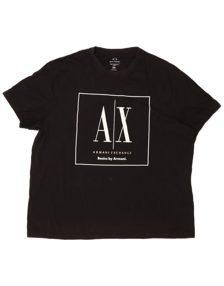 Armani Exchange Regular Graphic majica kratkih rukava 2XL crna