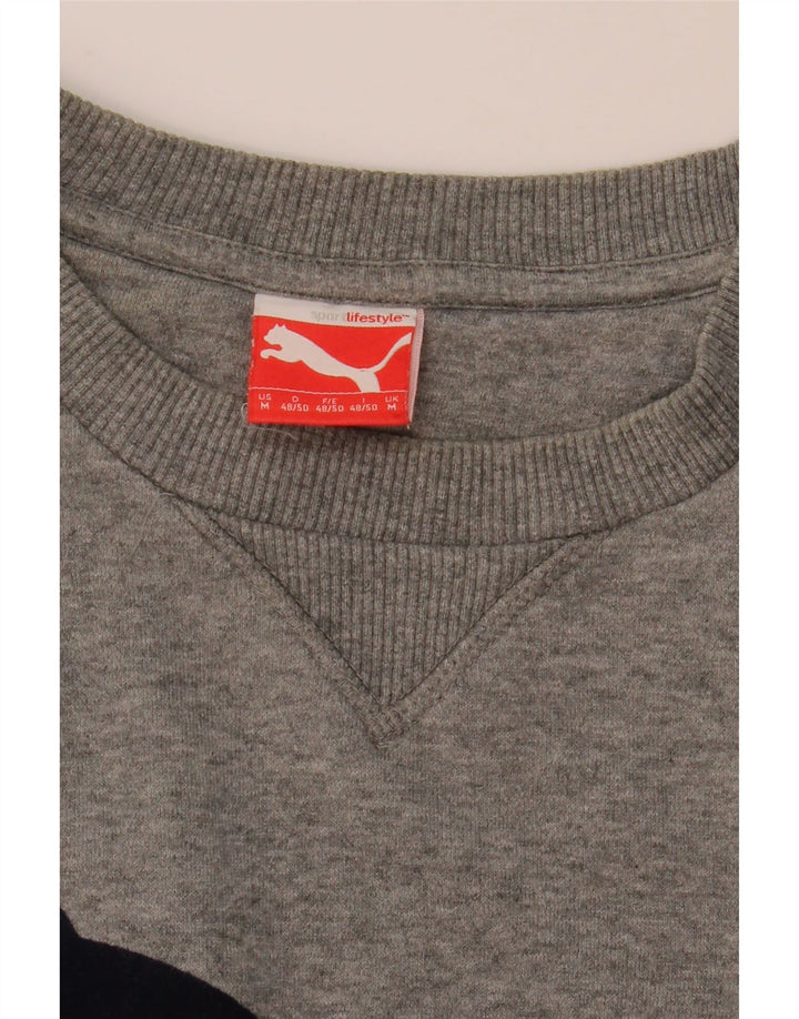 Puma muška trenirka s grafičkim motivima, srednje siva s pjegama