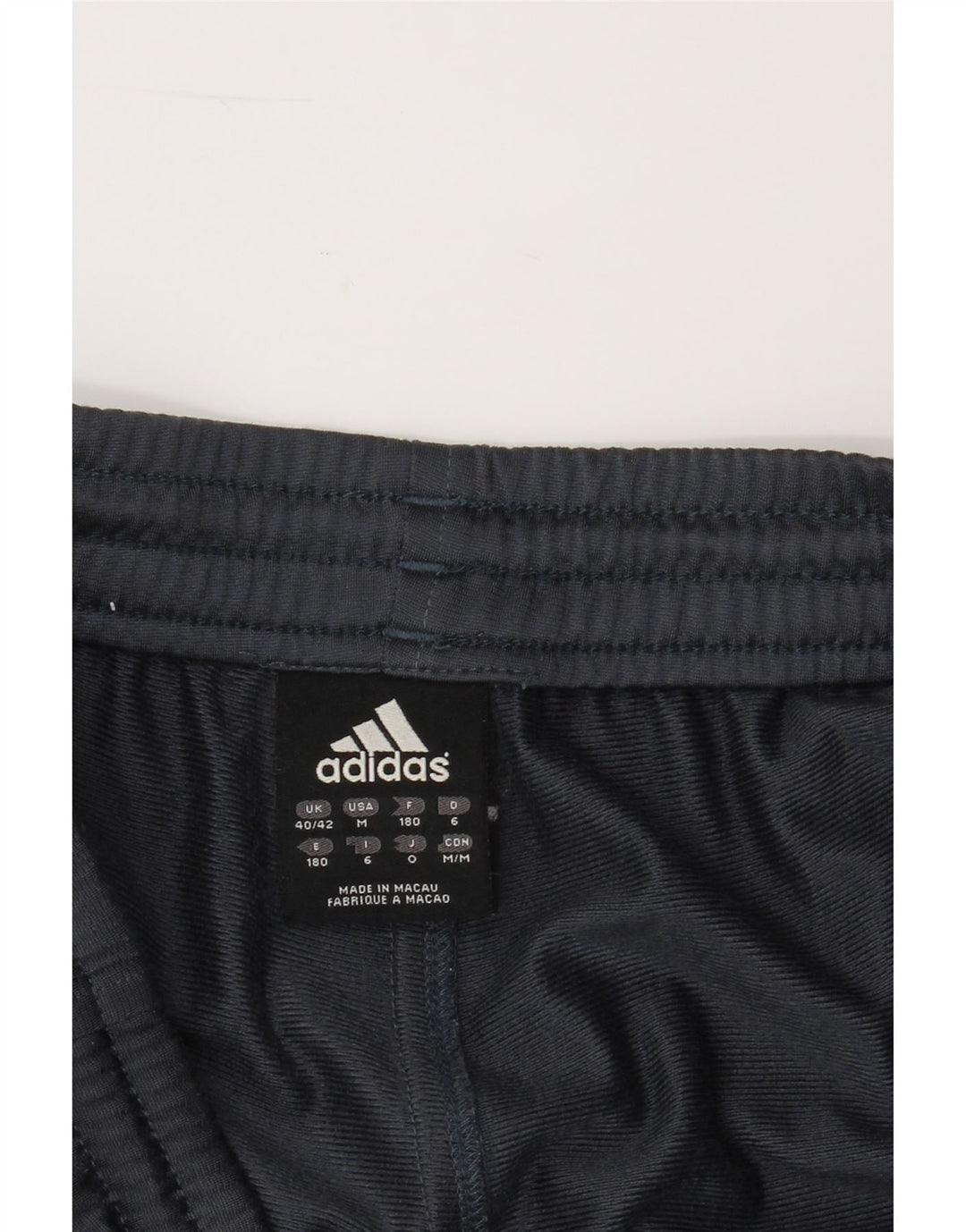 ADIDAS Mens Tracksuit Trousers UK 40/42 Medium  Navy Blue Polyester Vintage Adidas and Second-Hand Adidas from Messina Hembry 