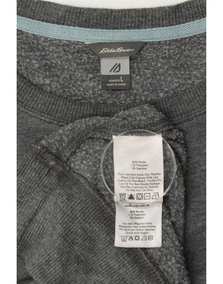 Eddie Bauer Ženska majica s kratkim rukavima UK 16 Large Grey Modal