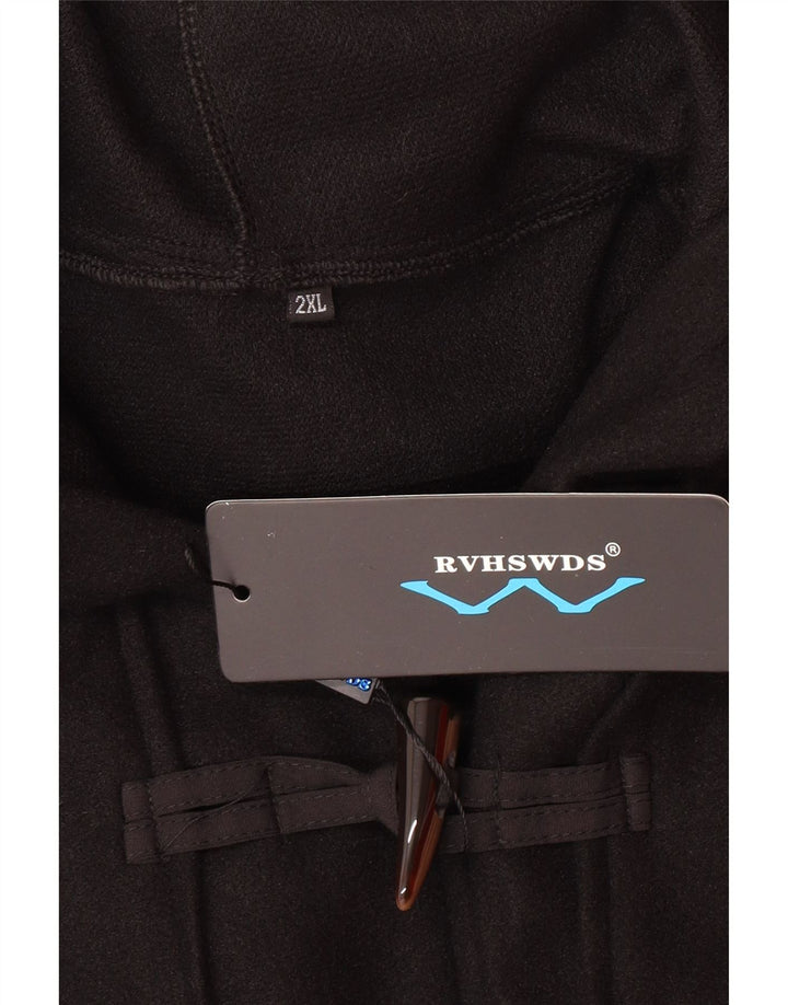 Ženski duffle kaput s kapuljačom UK 20 2XL crni