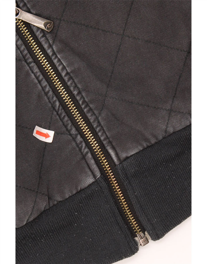 RIP CURL Muška majica s kapuljačom s patentnim zatvaračem, mala crna