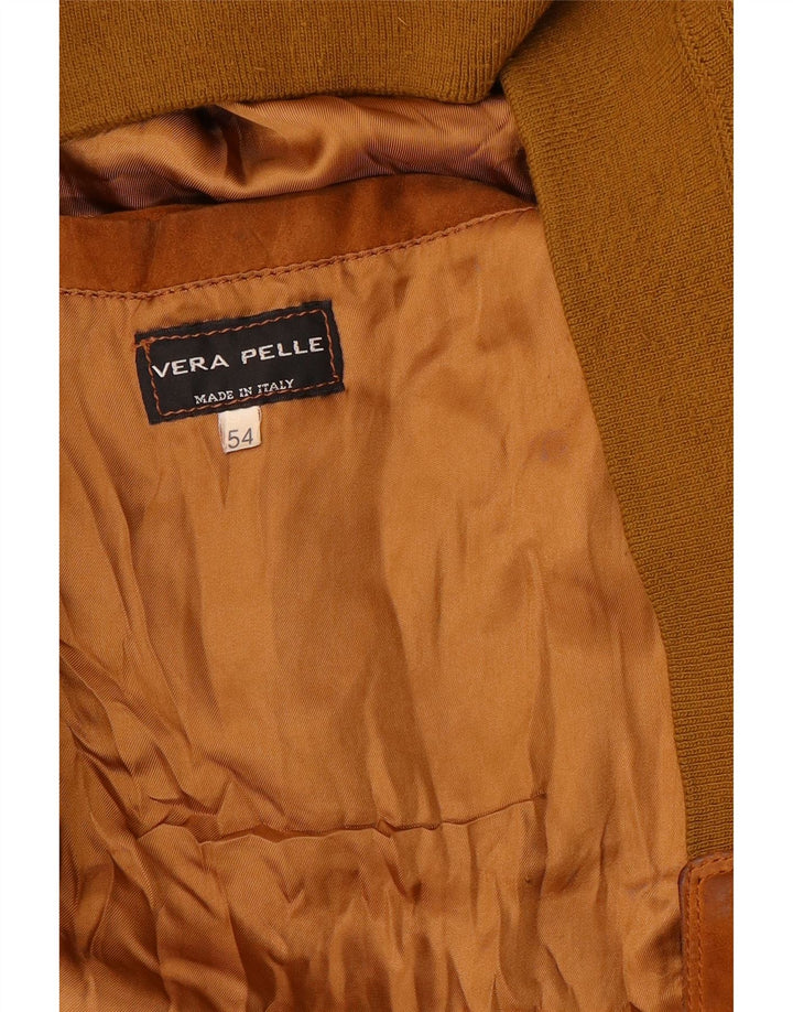 VINTAGE muška bomber jakna od brušene kože IT 54 2XL smeđa koža