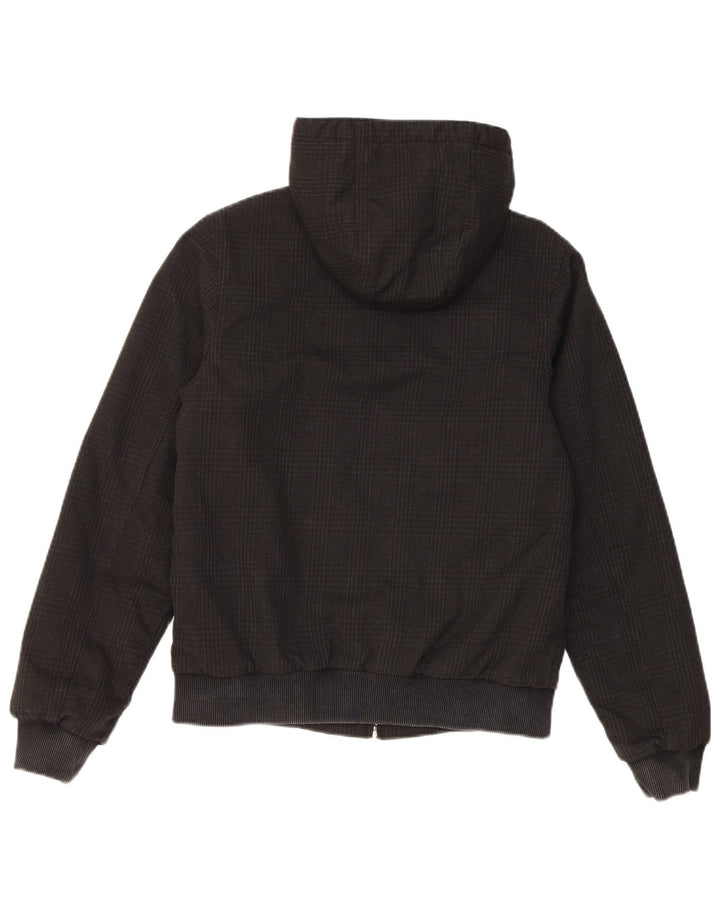 Carhartt ženska bomber jakna s kapuljačom UK 6 XS crni karirani poliester