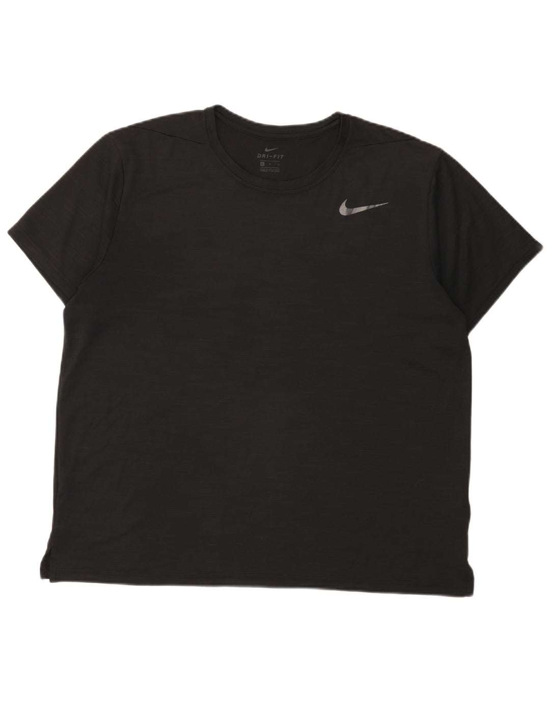Nike Dri Fit majica kratkih rukava XL crni flekasti poliester