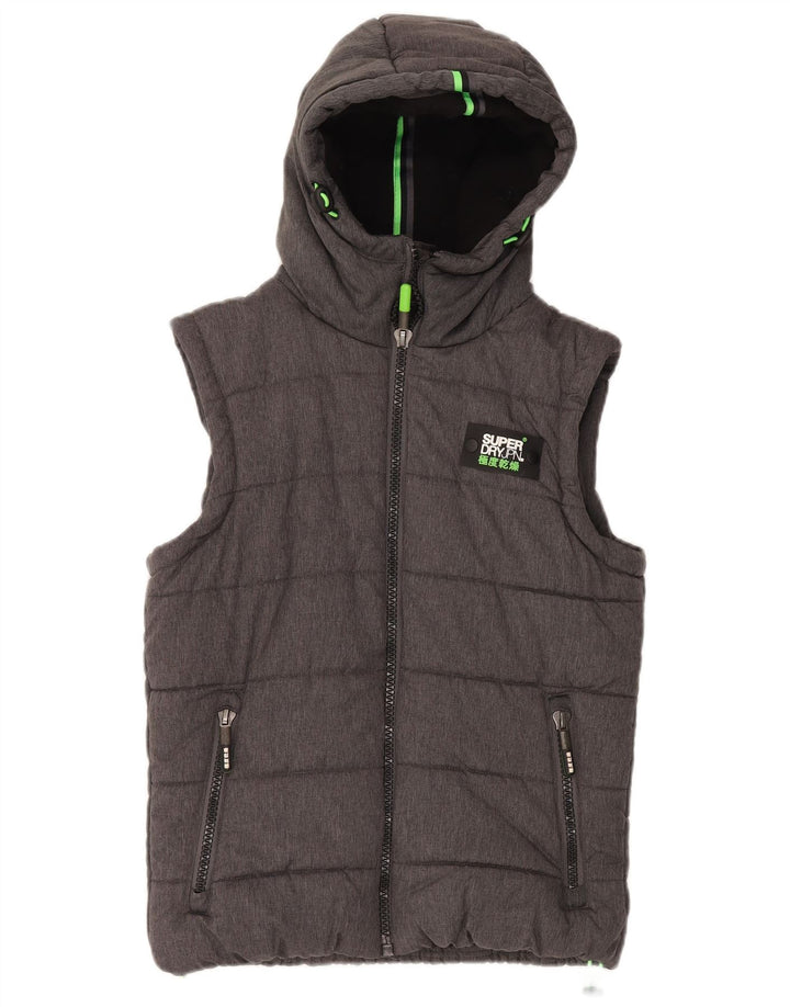 Superdry muška podstavljena jakna UK 38 srednje sivi poliester