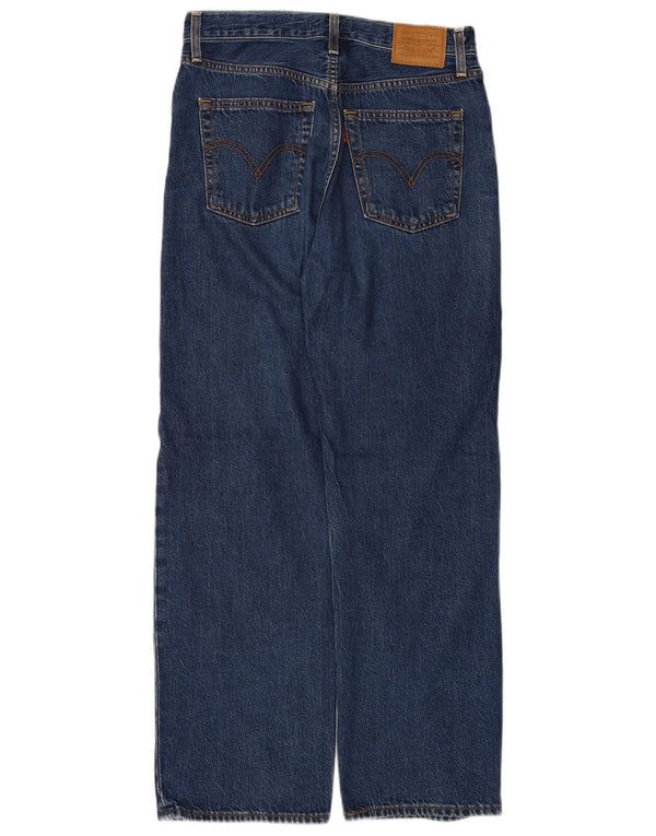 LEVI'S muške ravne traperice s prsnim košem W28 L29 plavi pamuk