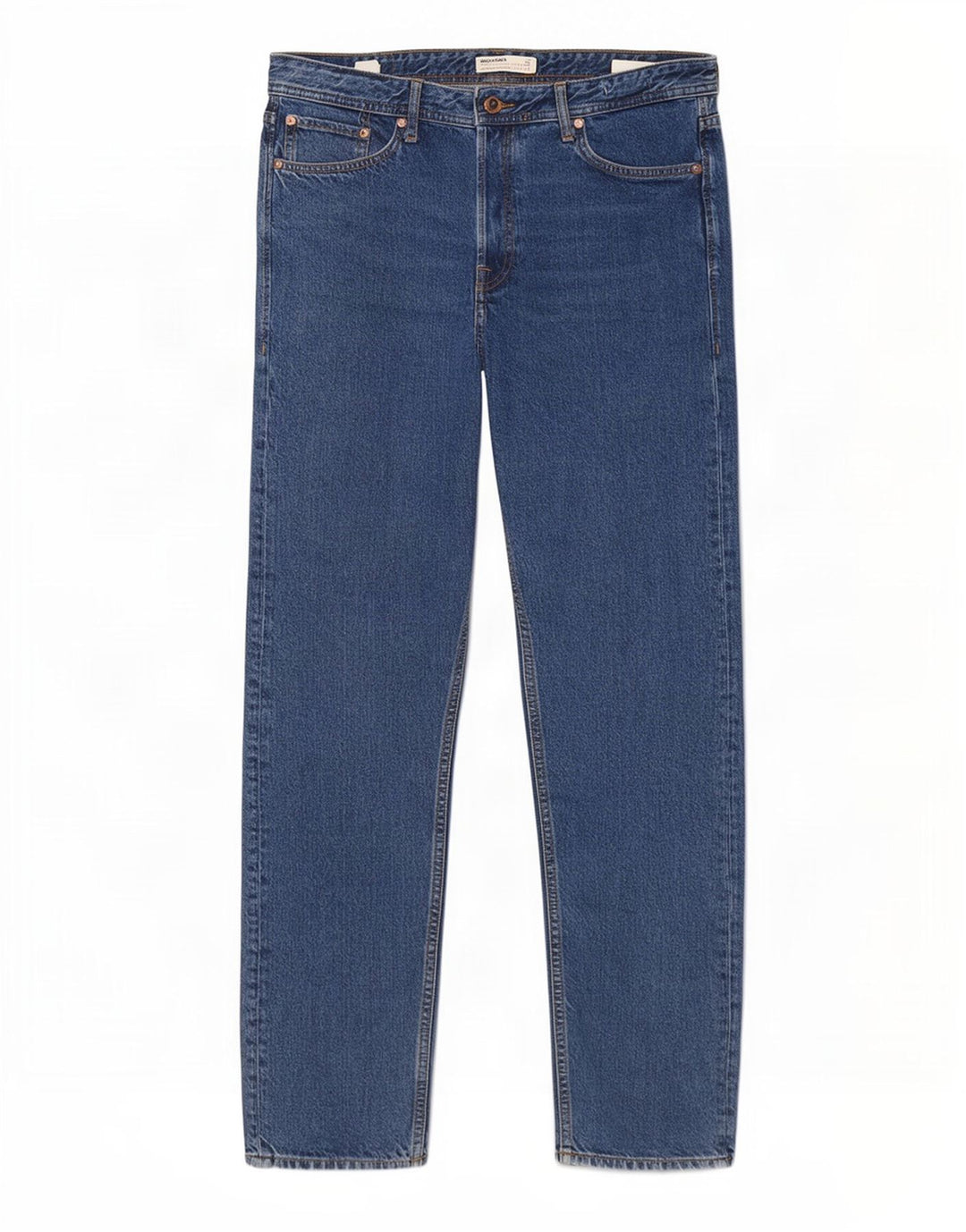 Jack & Jones muške ravne traperice W32 L32 plavi pamuk
