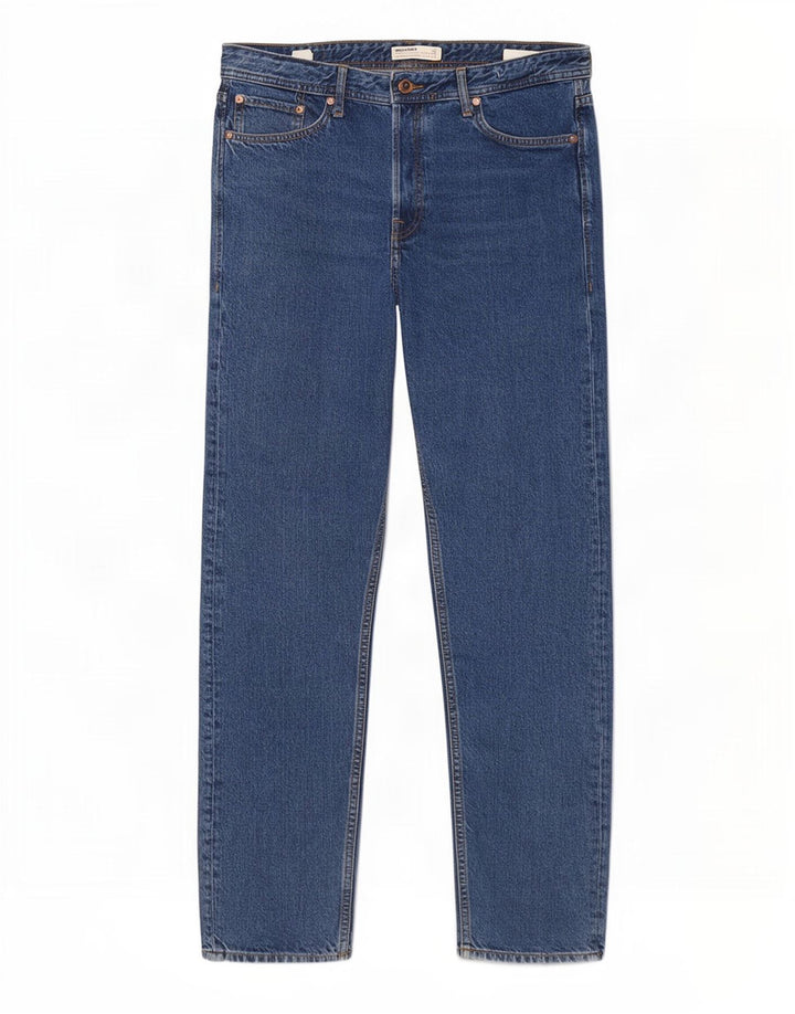 Jack & Jones muške ravne traperice W32 L32 plavi pamuk
