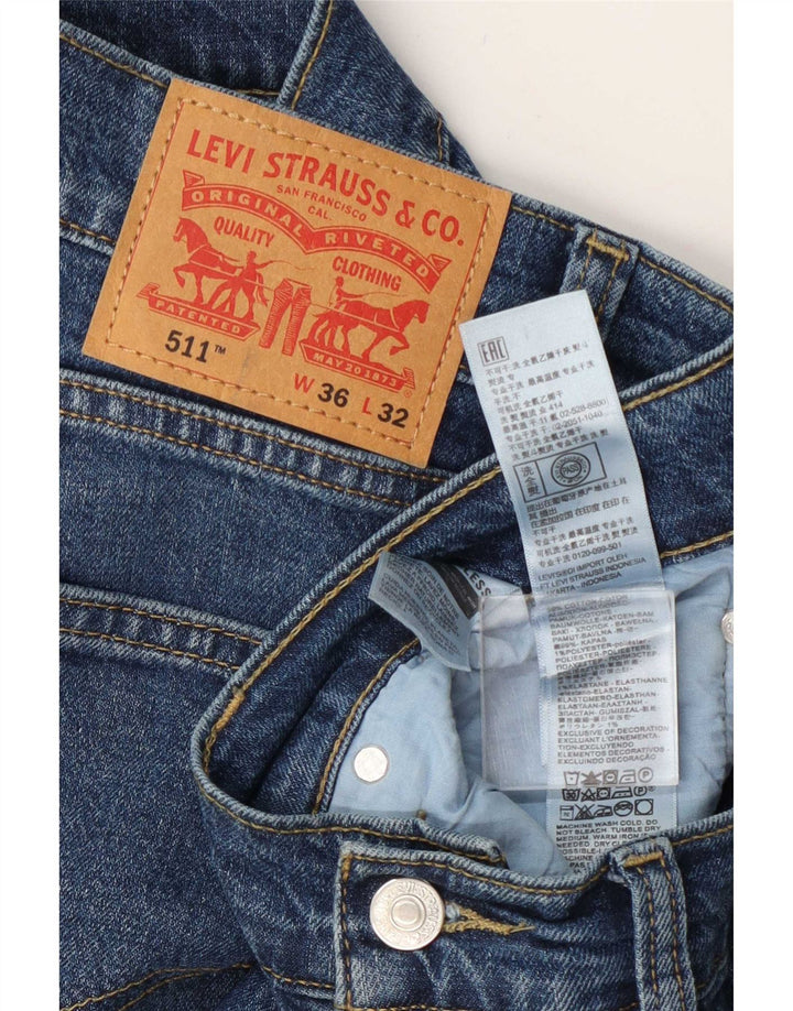 Levi's muške 511 uske traperice W36 L32 plavi pamuk