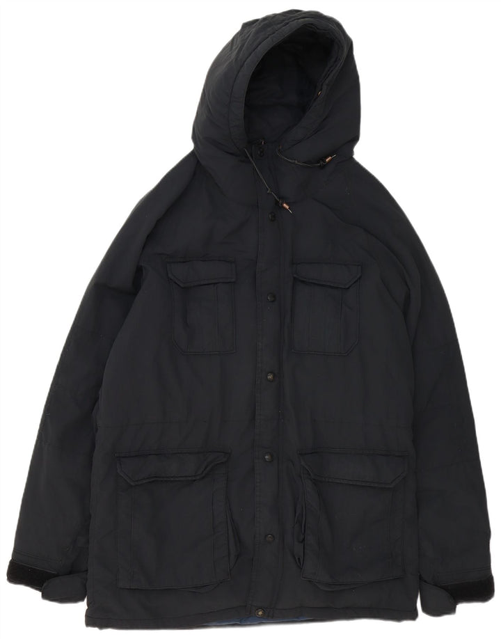 Levi's muška parka jakna s kapuljačom UK 38 srednji crni poliamid