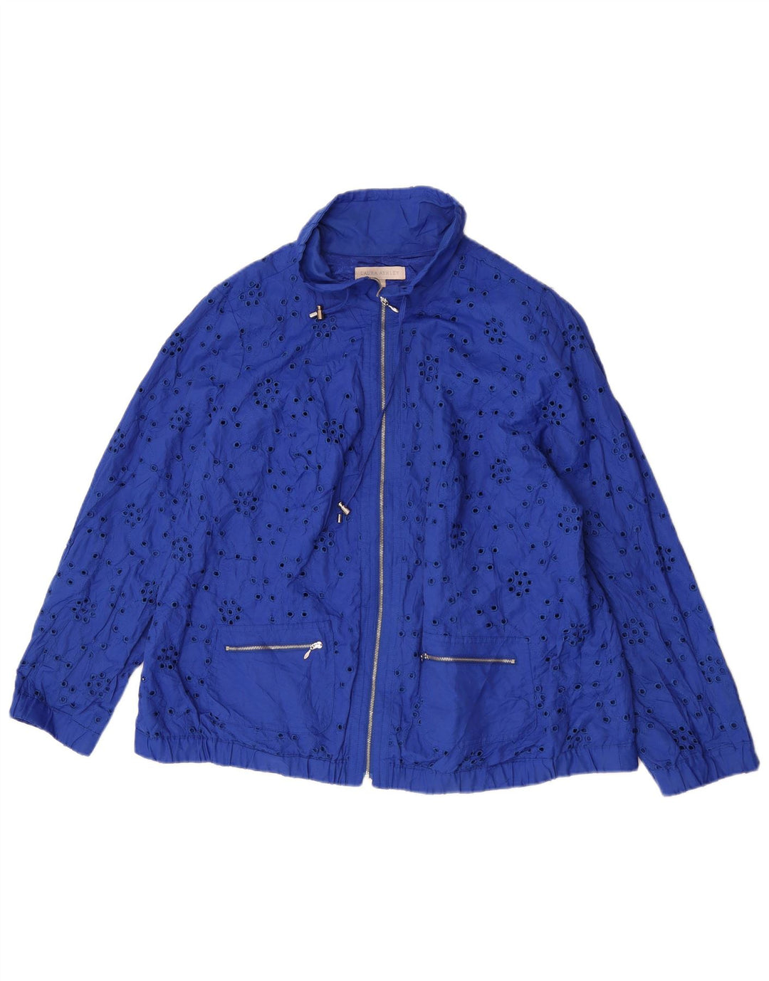 Laura Ashley ženska bomber jakna UK 20 2XL plavi pamuk