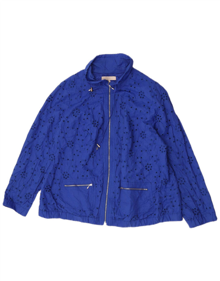 Laura Ashley ženska bomber jakna UK 20 2XL plavi pamuk