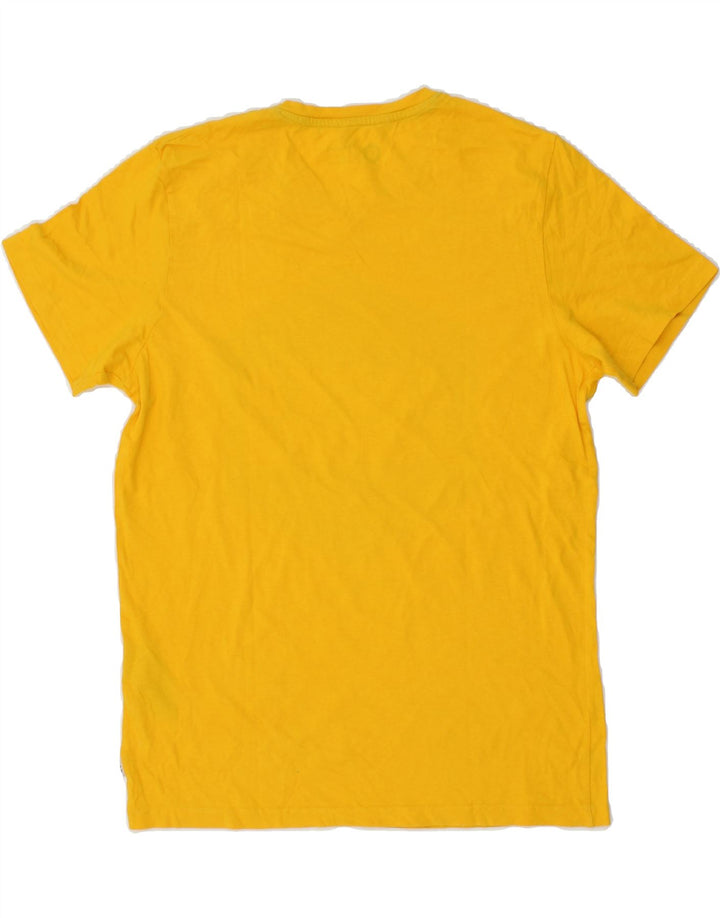 JACK & JONES Mens Graphic T-Shirt Top Medium Yellow Cotton Vintage Jack & Jones and Second-Hand Jack & Jones from Messina Hembry 