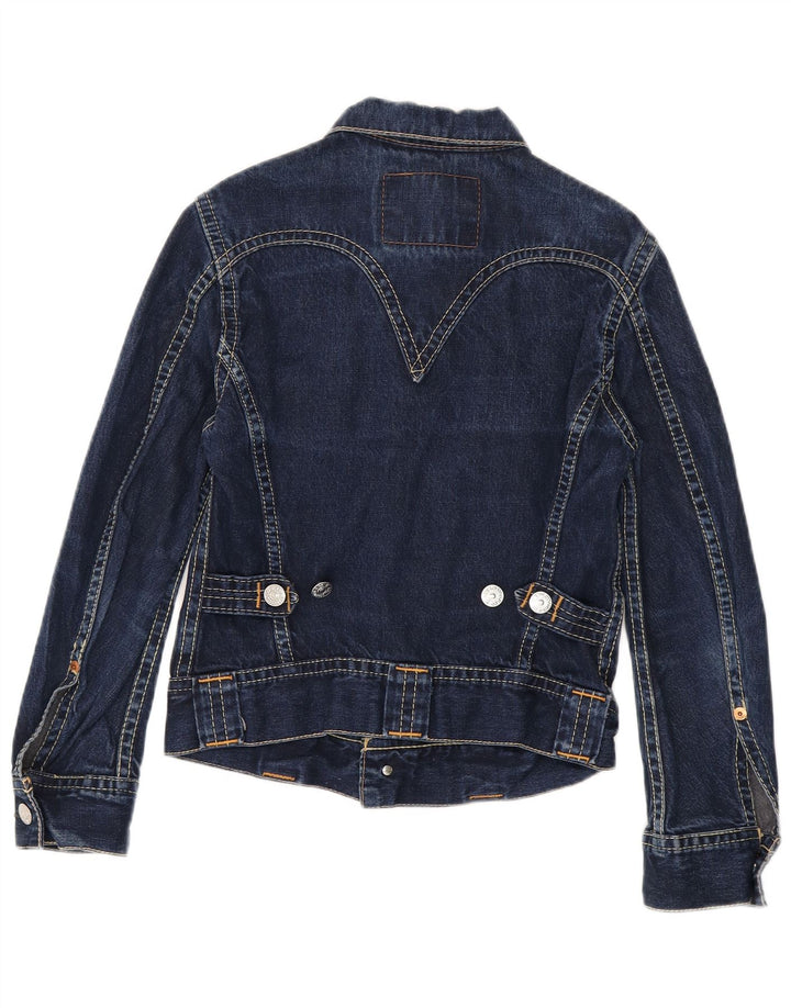 Levi's ženska jakna od kratkog trapera UK 10 Small Blue Cotton