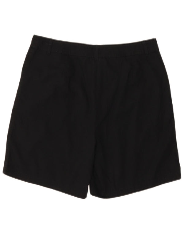 Marks & Spencer Womens Casual Shorts UK 10 Small W30  Black Cotton