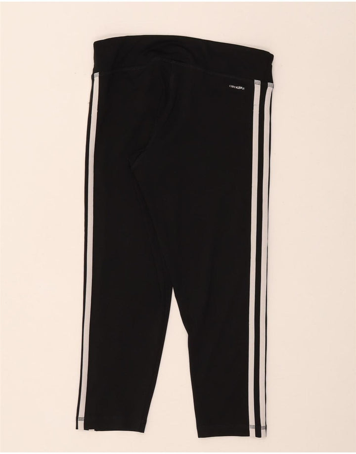 Adidas ženske Climalite Capri tajice UK 8/10 male crne poliesterske