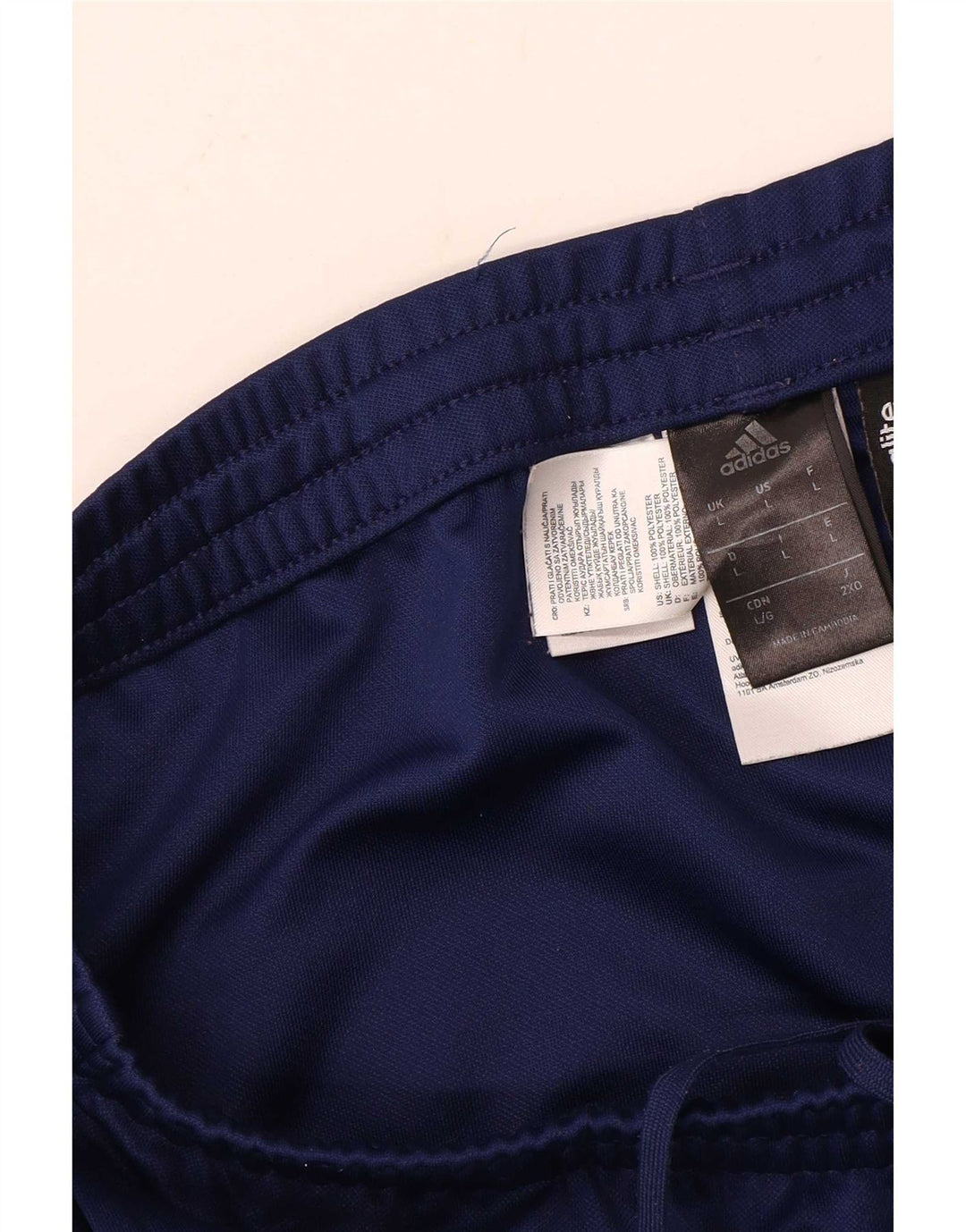 Adidas muške trenirke Climalite, velike tamnoplave hlače od poliestera
