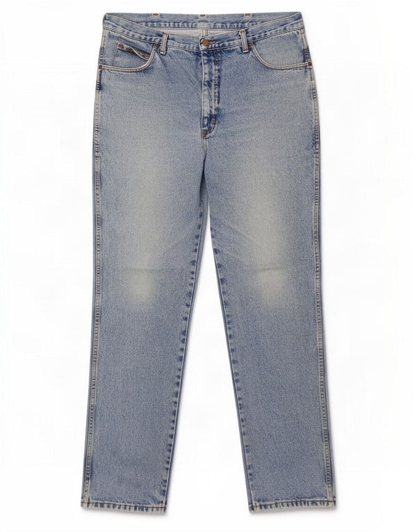 Wrangler muške IDAHO ravne traperice W38 L34 plavi pamuk