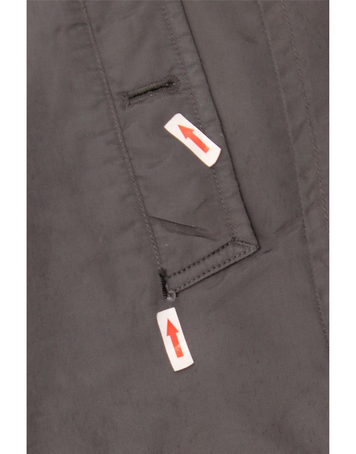 PEUTEREY Mens Raincoat UK 40 Large Grey Polyamide