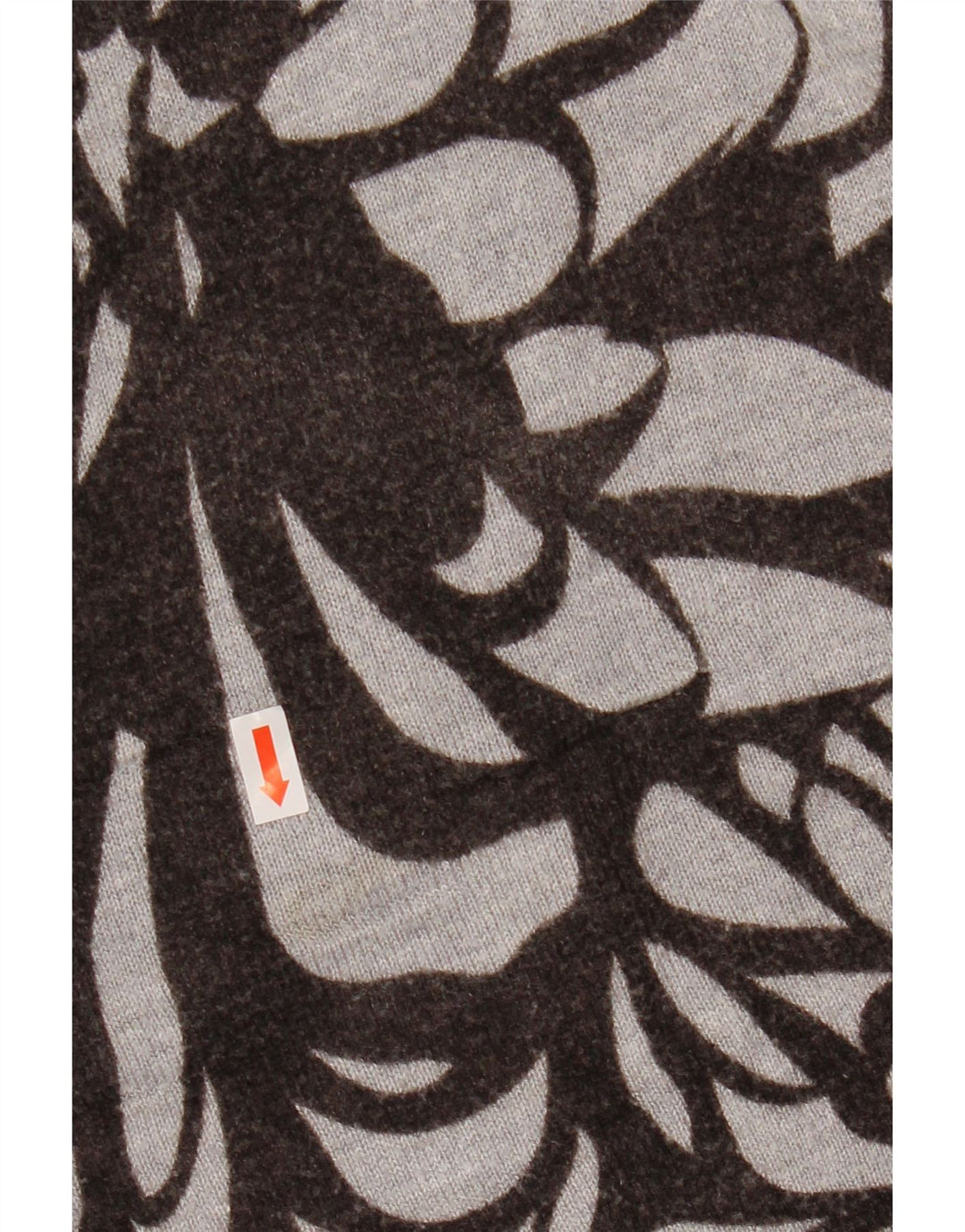 MOSSIMO ženski pulover s kratkim izrezom UK 16/18 Veliki sivi cvjetni