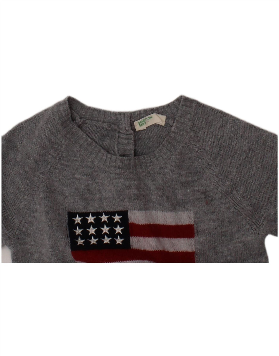 BENETTON Baby Boys Graphic Kombinezon 3-6 mjeseci sivi