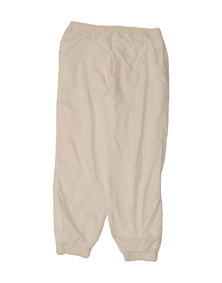 VINTAGE Mens Tracksuit Trousers Joggers Medium  White Polyamide Vintage Vintage and Second-Hand Vintage from Messina Hembry 