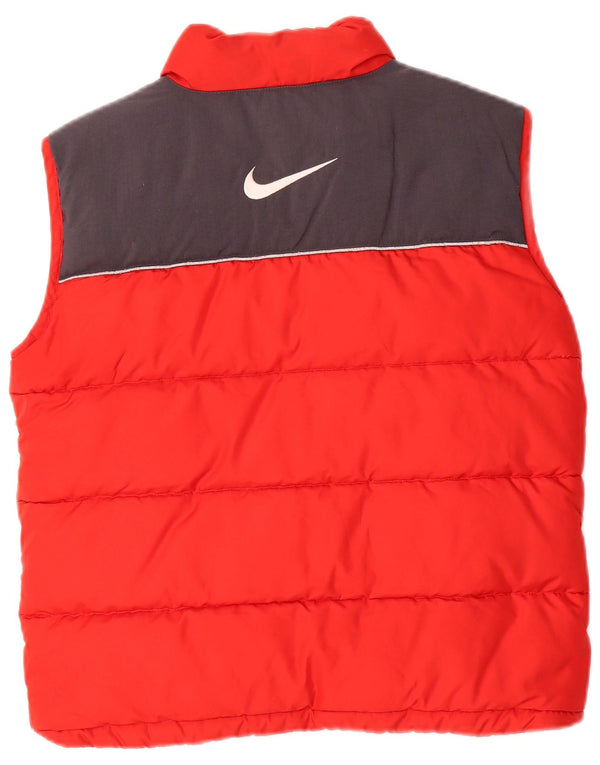 Nike Boys Graphic Padded Gilet 10-11 Years Medium Red Colourblock Poliester