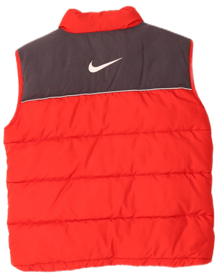 Nike Boys Graphic Padded Gilet 10-11 Years Medium Red Colourblock Poliester